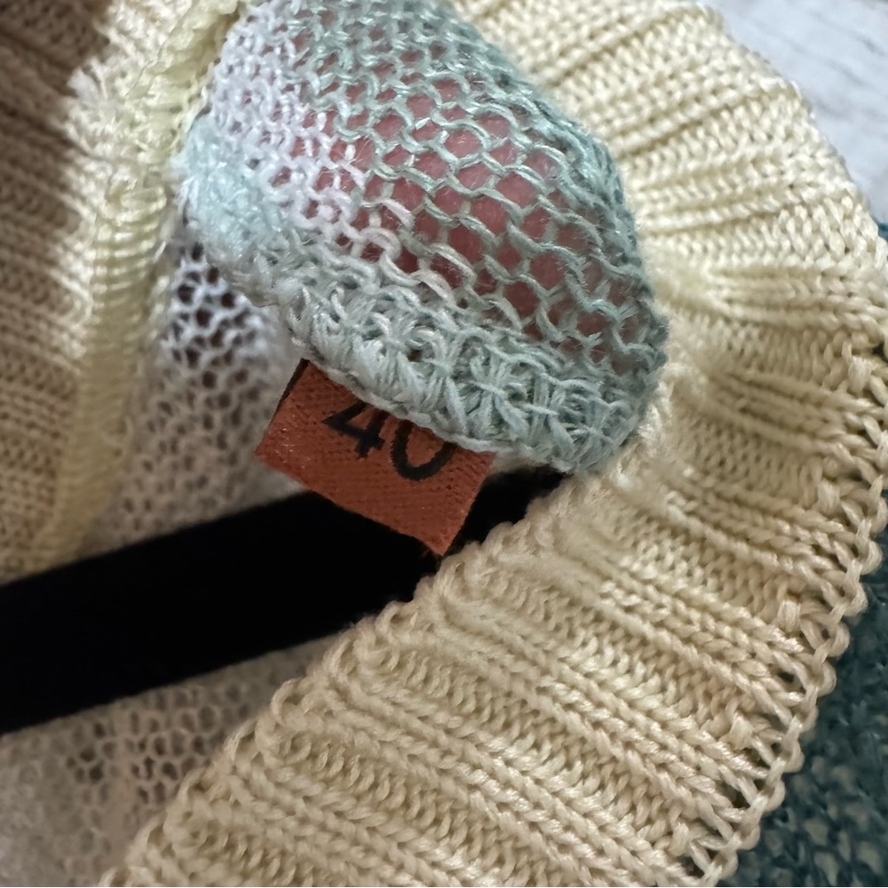 Missoni Sheer Knit Long Sleeves Sweater Linen Cotton Size 40 or US Size 4 - Picture 13 of 13